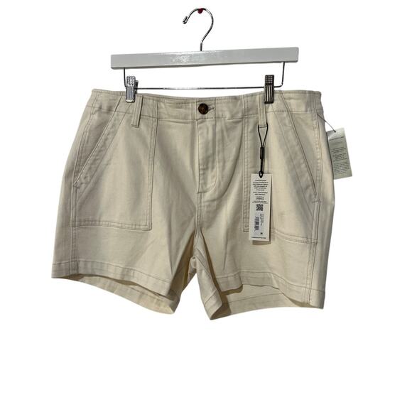 LIVERPOOL WOMENS SIZE 16/33 UTILITY SHORT FLAP POCKETS SEASIDE DUNES NATURAL NEW - Picture 4 of 13